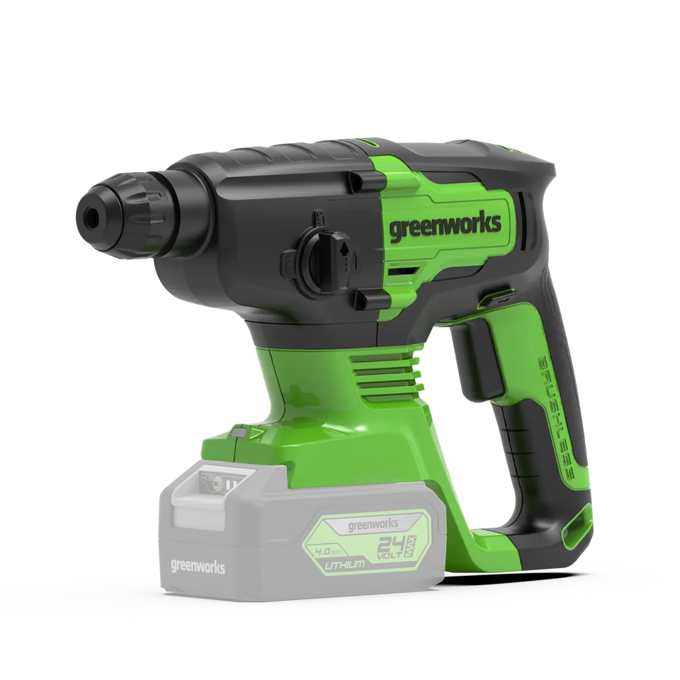 greenworks-powerall-24v-martello-perforatore-2j-sds-solo-corpo-macchina image 1