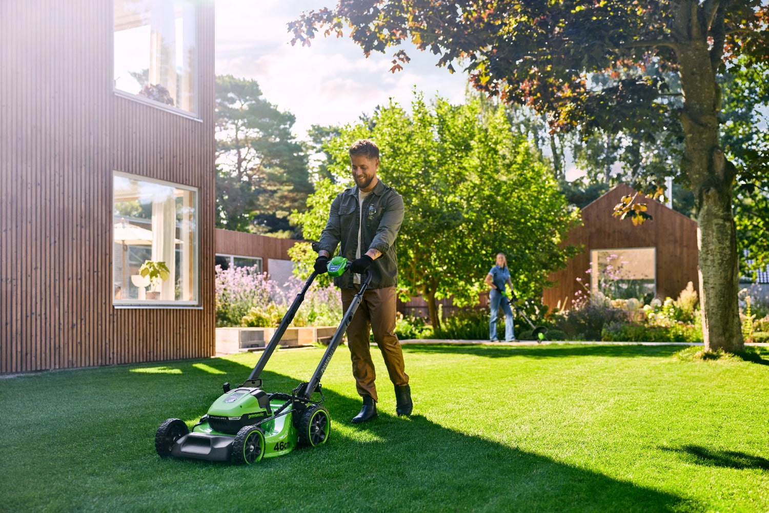 greenworks-powerall-48v-rasaerba-semovente-46cm-gen-ii-mo48l424-01-con-2x-4ah image 7