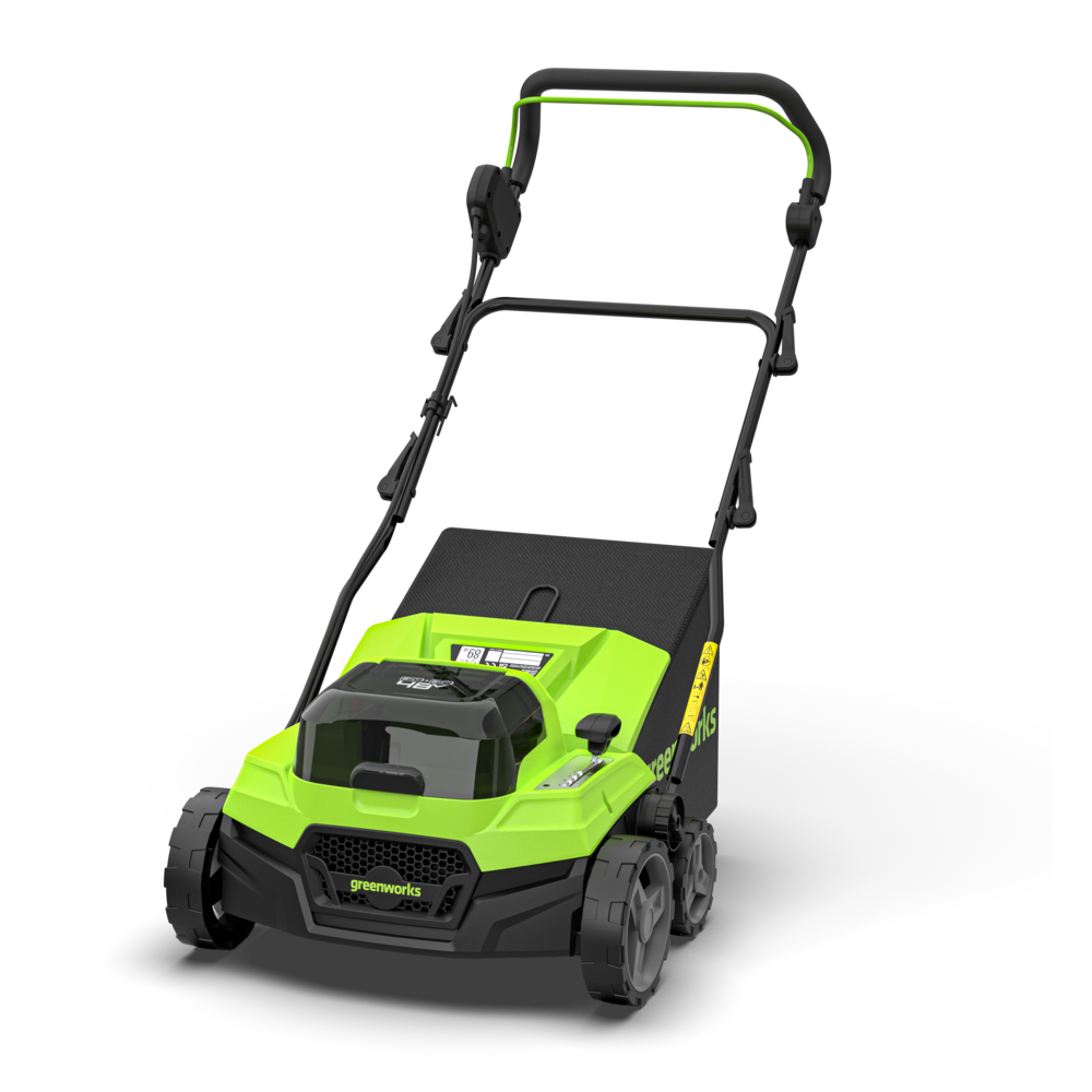 greenworks-gd2x24sc38ii-scarificatore-arieggiatore-48v-38-cm-solo-corpo image 1