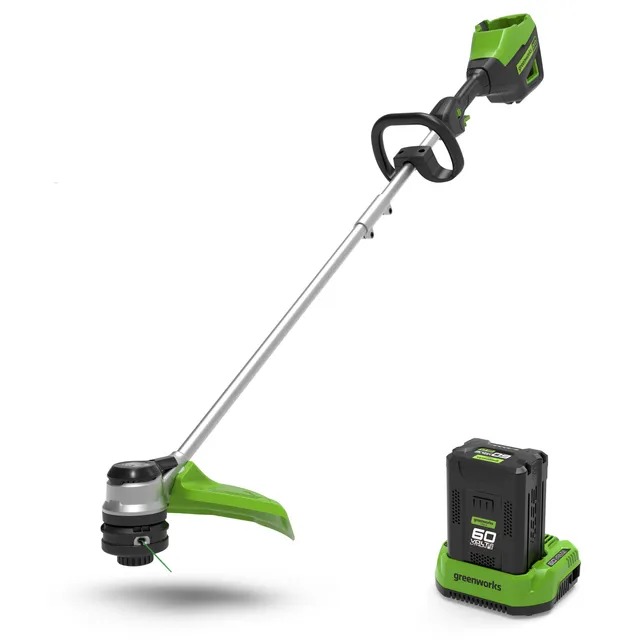 greenworks-gd60ltk2-tagliabordi-a-batteria-60v-40-cm-con-batteria-2ah-e-caricaba image 1
