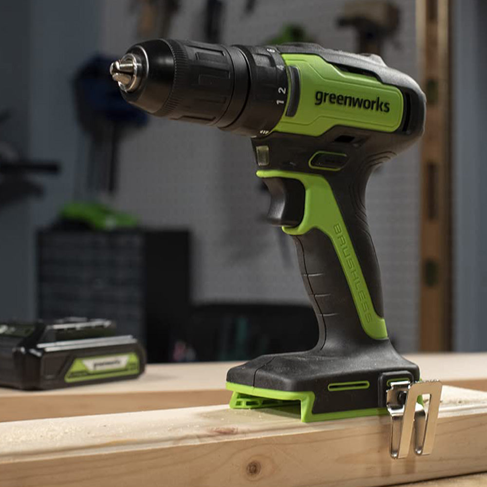 greenworks-powerall-24v-set-trapano-avvitatore-35nm-cucitrice-con-batteria-2ah-e image 8