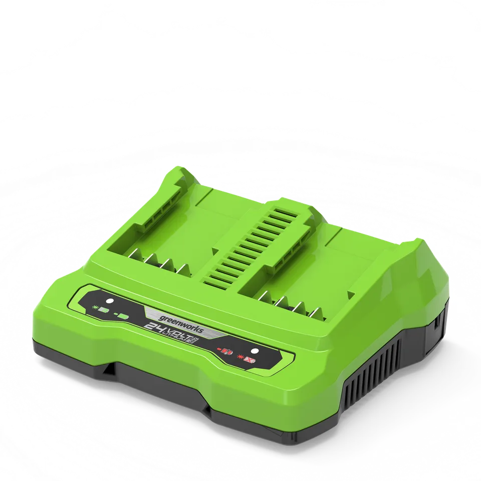 greenworks-powerall-caricatore-doppio-24v-2a-con-due-slot image 1