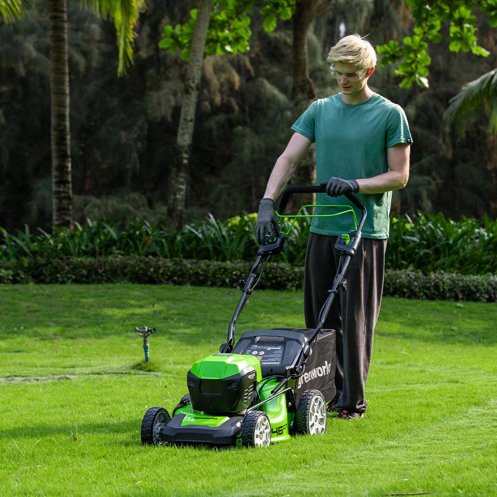 greenworks-powerall-48v-24v-x-2-rasaerba-semovente-46-cm-solo-corpo-macchina image 5