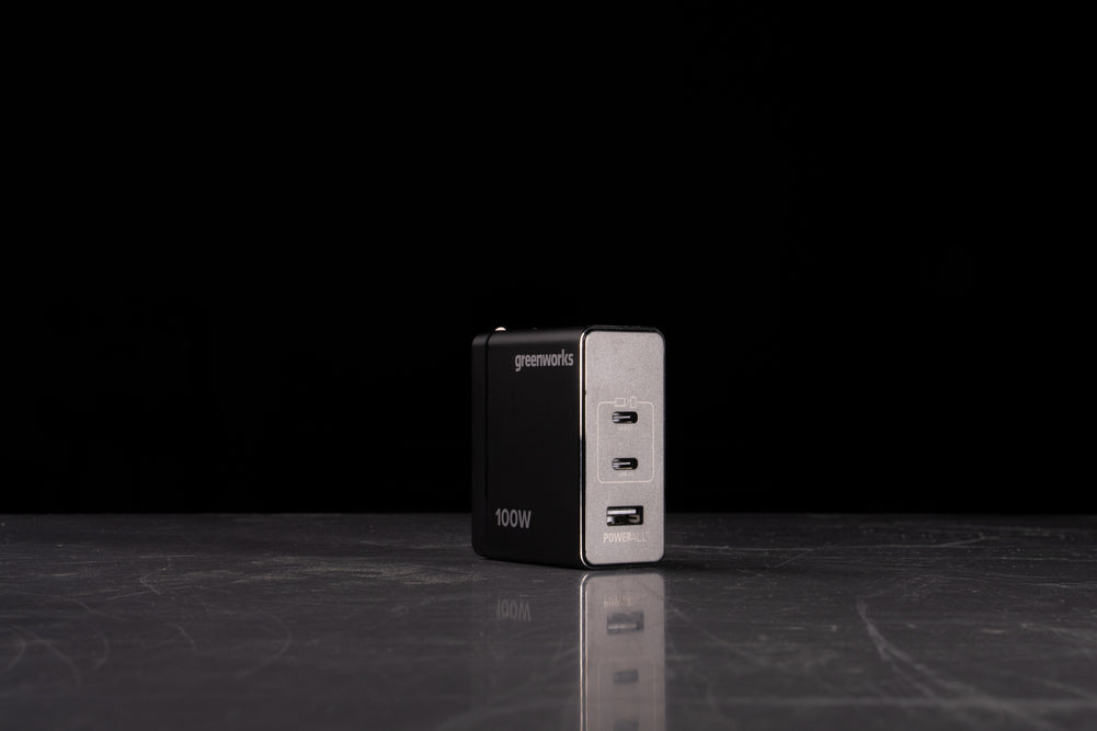 greenworks-powerall-ap100ea-caricatore-usb-c-100w-2x-usb-c-usb-a image 2