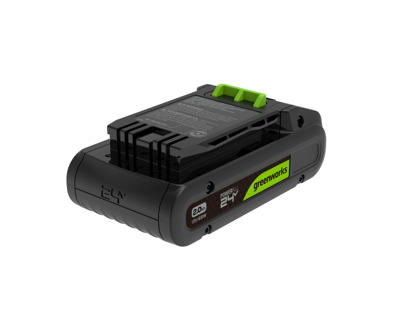 greenworks-powerall-pa200-batteria-24v-2ah-alta-potenza-con-usb-c image 2