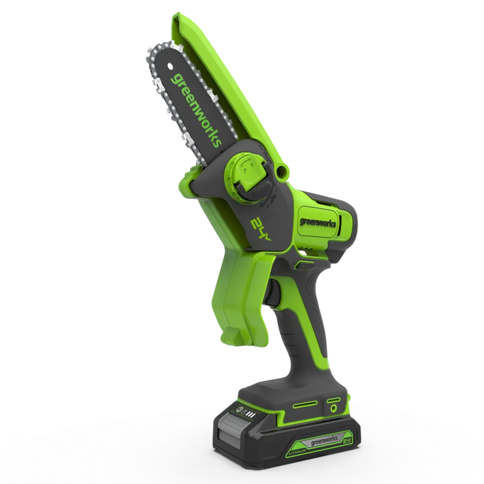 greenworks-powerall-24v-mini-motosega-10-cm-con-batteria-2ah image 1