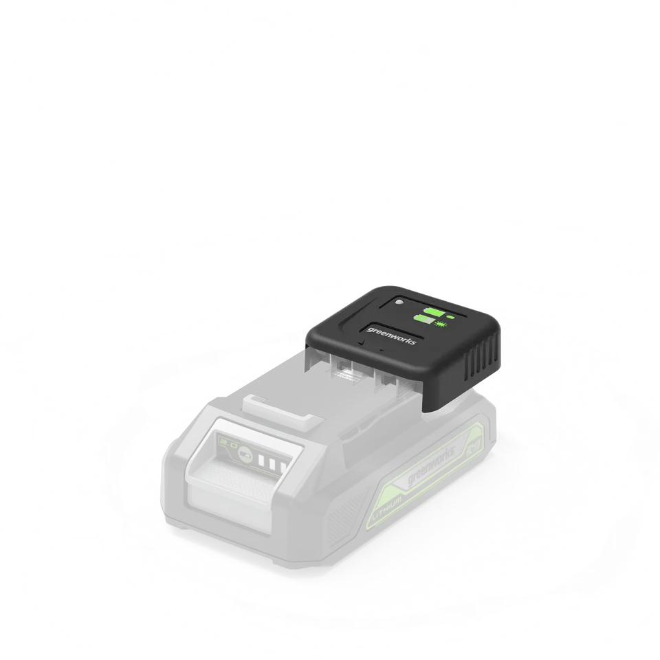 greenworks-powerall-24v-slide-charger-2a-g24uc2-caricabatterie-a-slitta image 1