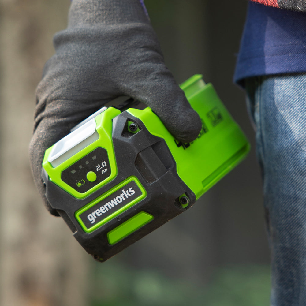 greenworks-g40b2-batteria-40v-2ah-al-litio-per-giardino-e-power-tools image 6