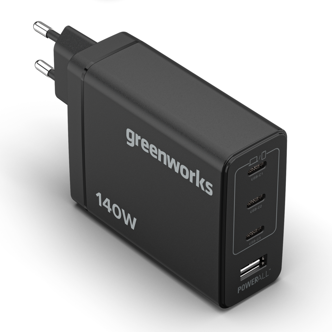 greenworks-powerall-caricabatterie-usb-c-140w-ap140ea-3x-usb-c-usb-a image 1