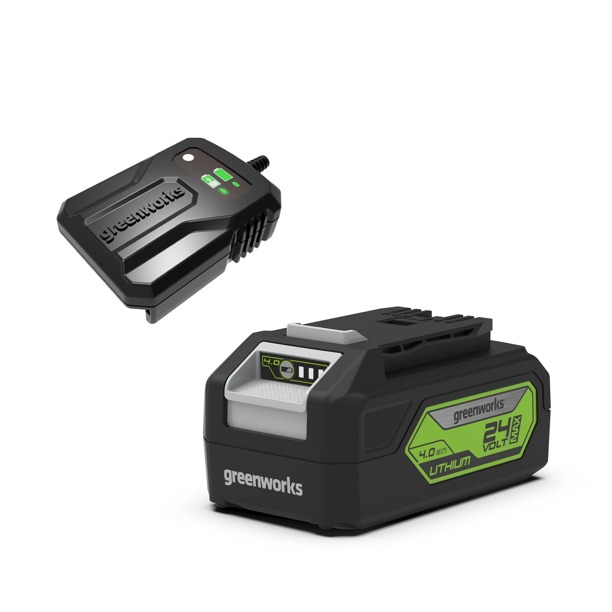 greenworks-powerall-24v-kit-batteria-4ah-caricabatterie-gsk24b4 image 2