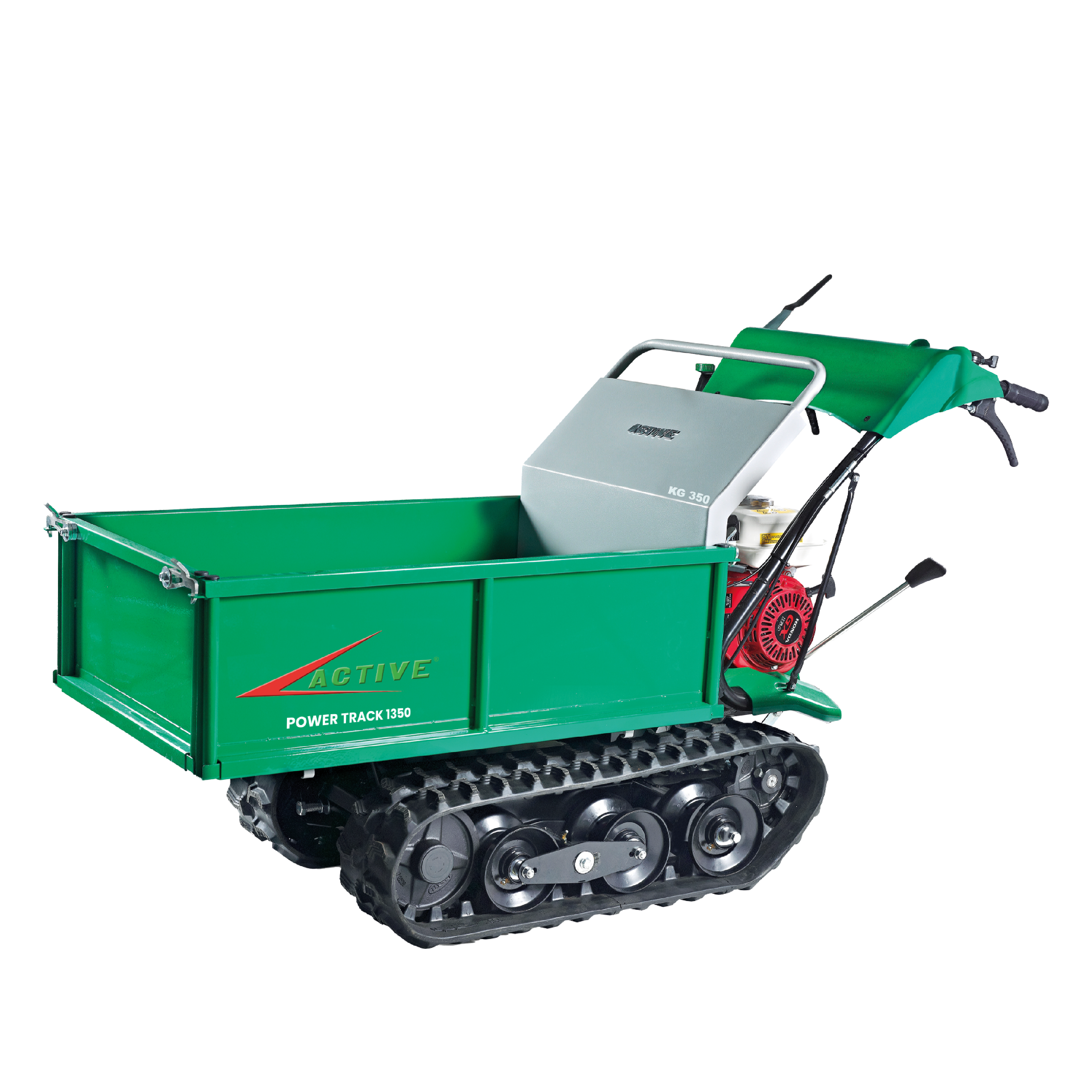 active-1350-motocarriola-cingolata-portata-350-kg-con-cassone-estensibile image 1