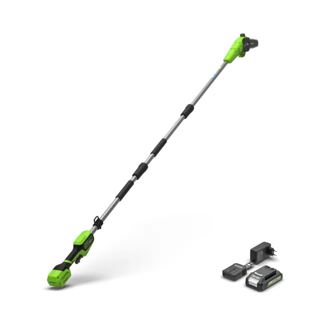 greenworks-powerall-ps2002f-potatore-telescopico-24v-20cm-gen-ii-con-batteria-2a image 1