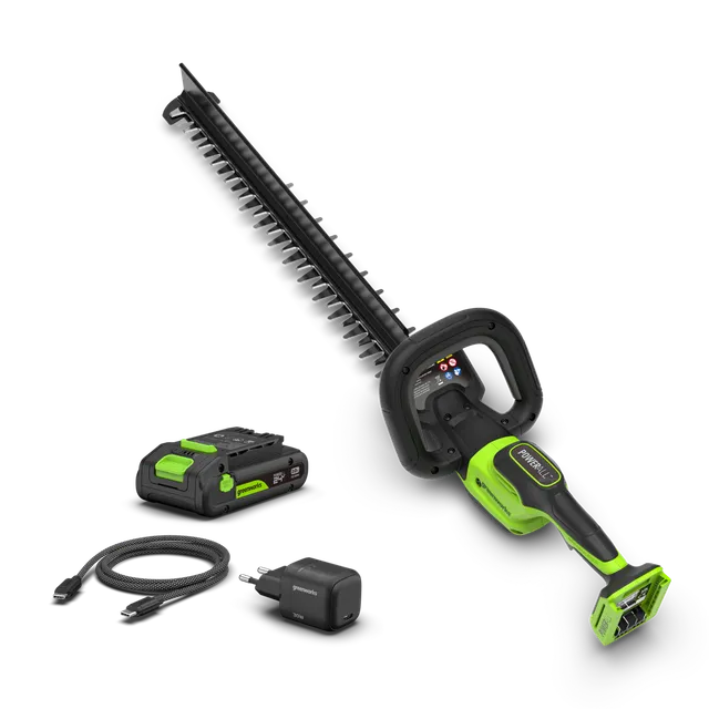 greenworks-ht2202-tagliasiepi-24v-56cm-gen-ii-con-batteria-2ah image 1