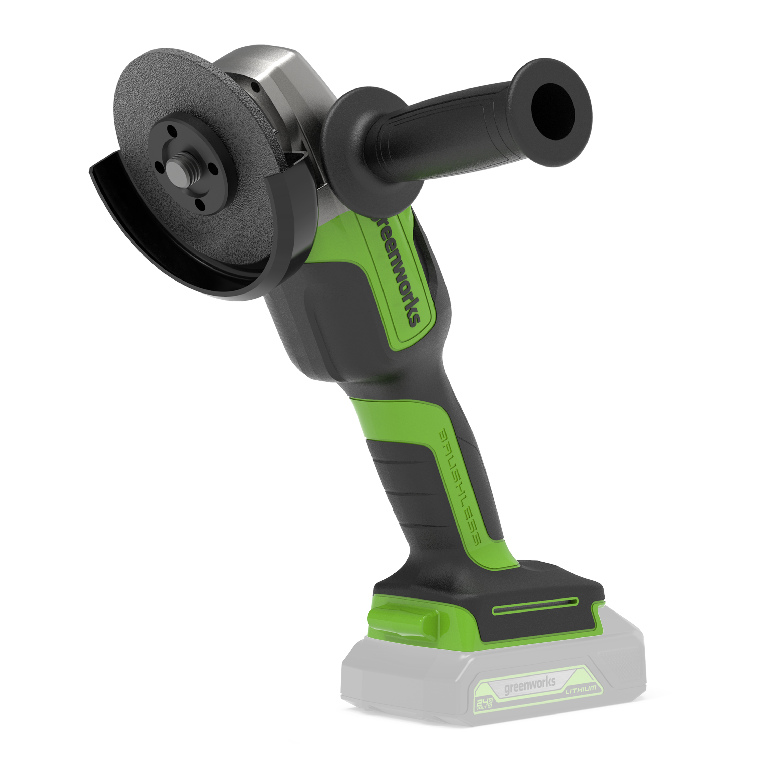 greenworks-powerall-smerigliatrice-angolare-24v-gd24agk4-con-batteria-4ah image 2
