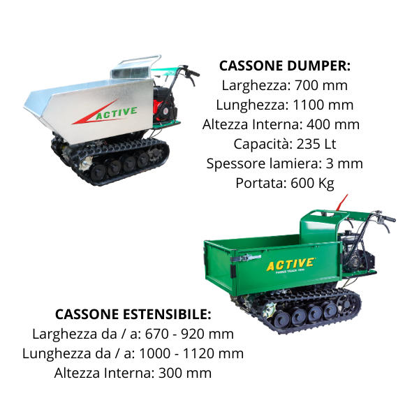 active-power-track-1600-motocarriola-professionale-600-kg image 2