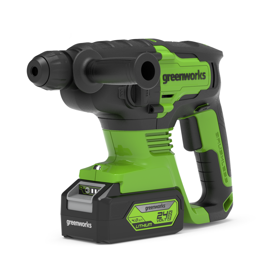 greenworks-powerall-24v-martello-perforatore-sds-2j-con-batteria-4ah image 1