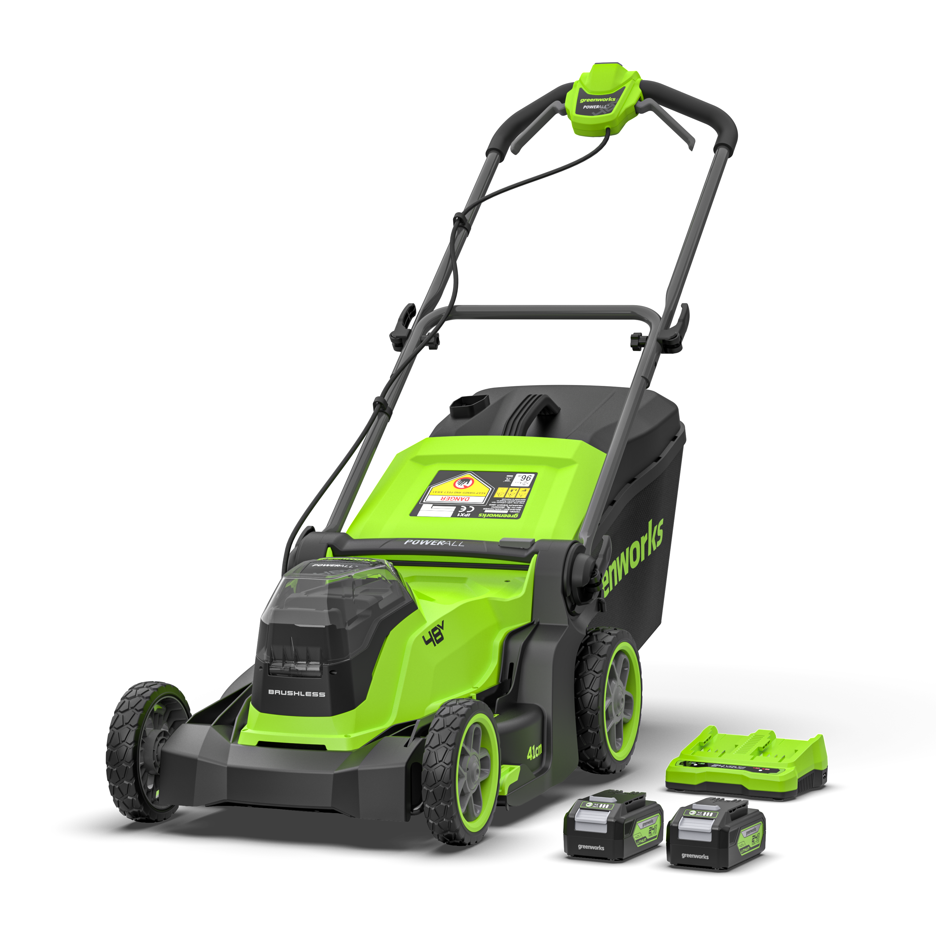 greenworks-powerall-48v-tosaerba-41cm-con-2-batterie-4ah image 1