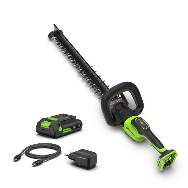 greenworks-powerall-24v-tagliasiepi-51-cm-gen-ii-con-batteria-2ah-usb-c image 1