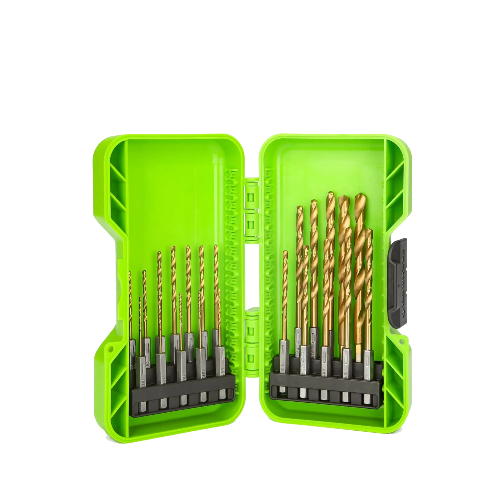 greenworks-set-punte-da-trapano-22-pezzi-in-titanio-hss-con-gambo-esagonale image 1