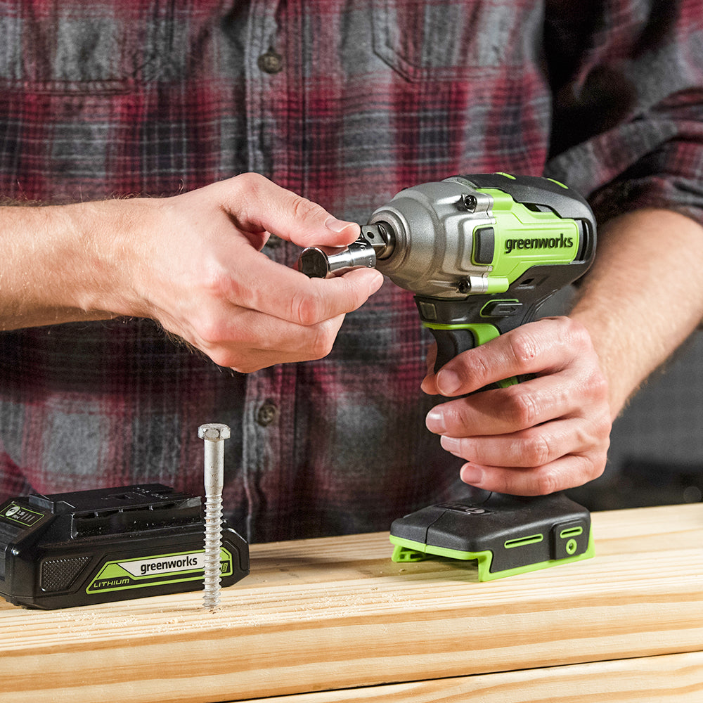 greenworks-powerall-24v-avvitatore-a-impulsi-400-nm-gd24iw400k4-con-batteria-4ah image 6