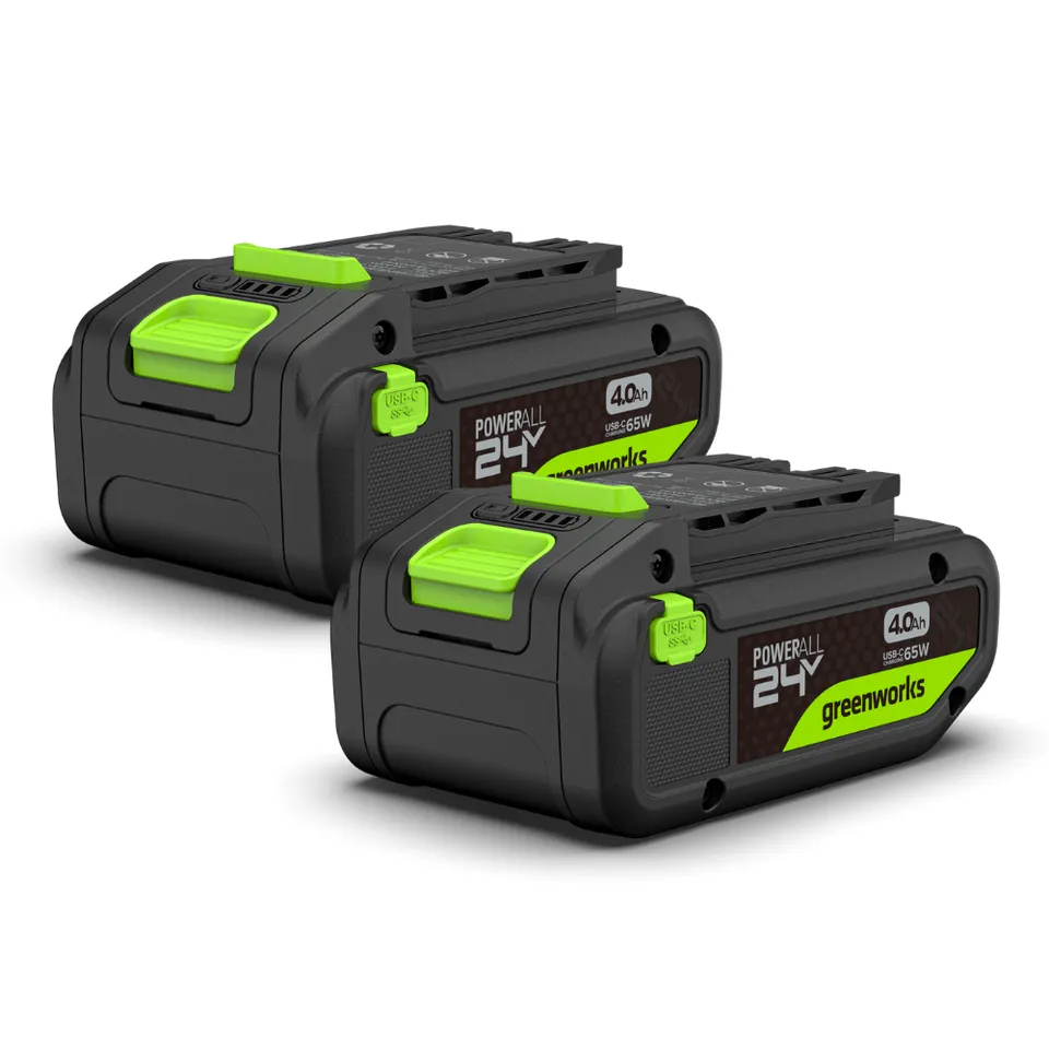 greenworks-powerall-24v-2x-batterie-4ah-usb-c-high-power image 1
