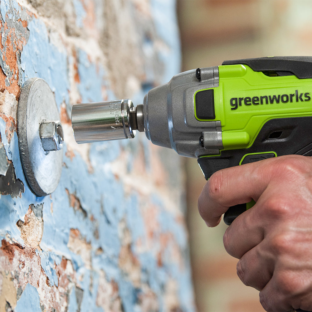 greenworks-powerall-24v-avvitatore-a-impulsi-400-nm-gd24iw400k4-con-batteria-4ah image 2