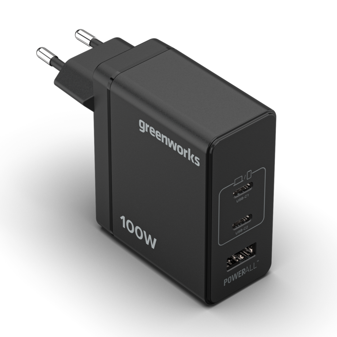 greenworks-powerall-ap100ea-caricatore-usb-c-100w-2x-usb-c-usb-a image 1