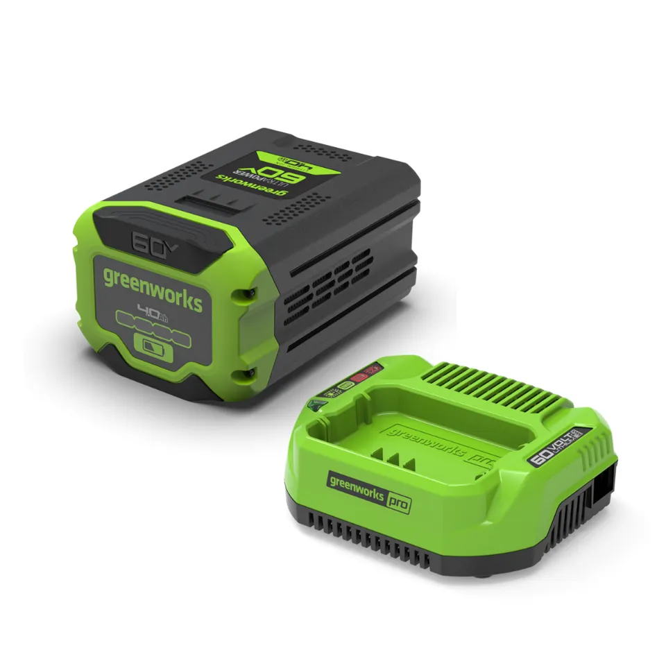 greenworks-60v-k6s4aea-starter-kit-batteria-4ah-caricabatterie image 1
