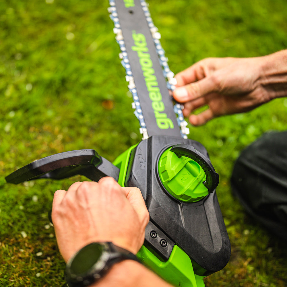 greenworks-powerall-24v-motosega-a-batteria-30-cm-gd24cs30k4-con-batteria-4ah image 6