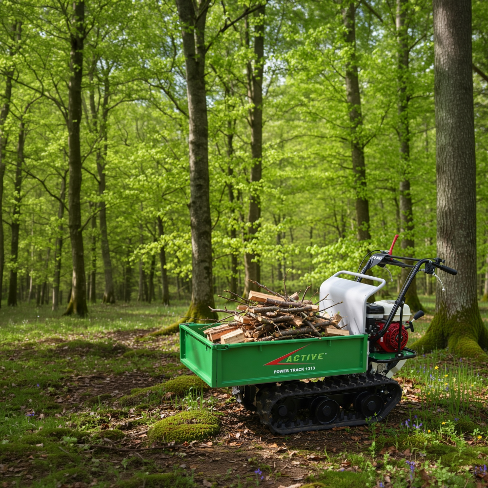 active-1313-motocarriola-cingolata-honda-gx160-portata-300-kg image 3