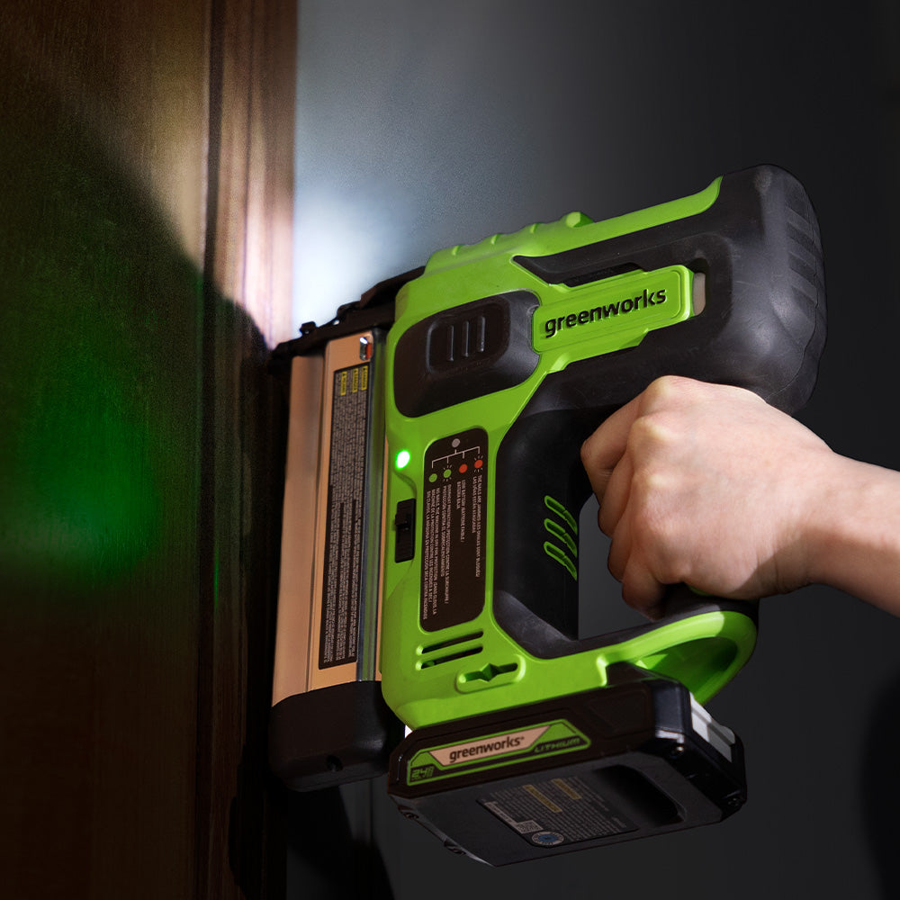 greenworks-powerall-24v-chiodatrice-brad-nailer-solo-corpo image 8