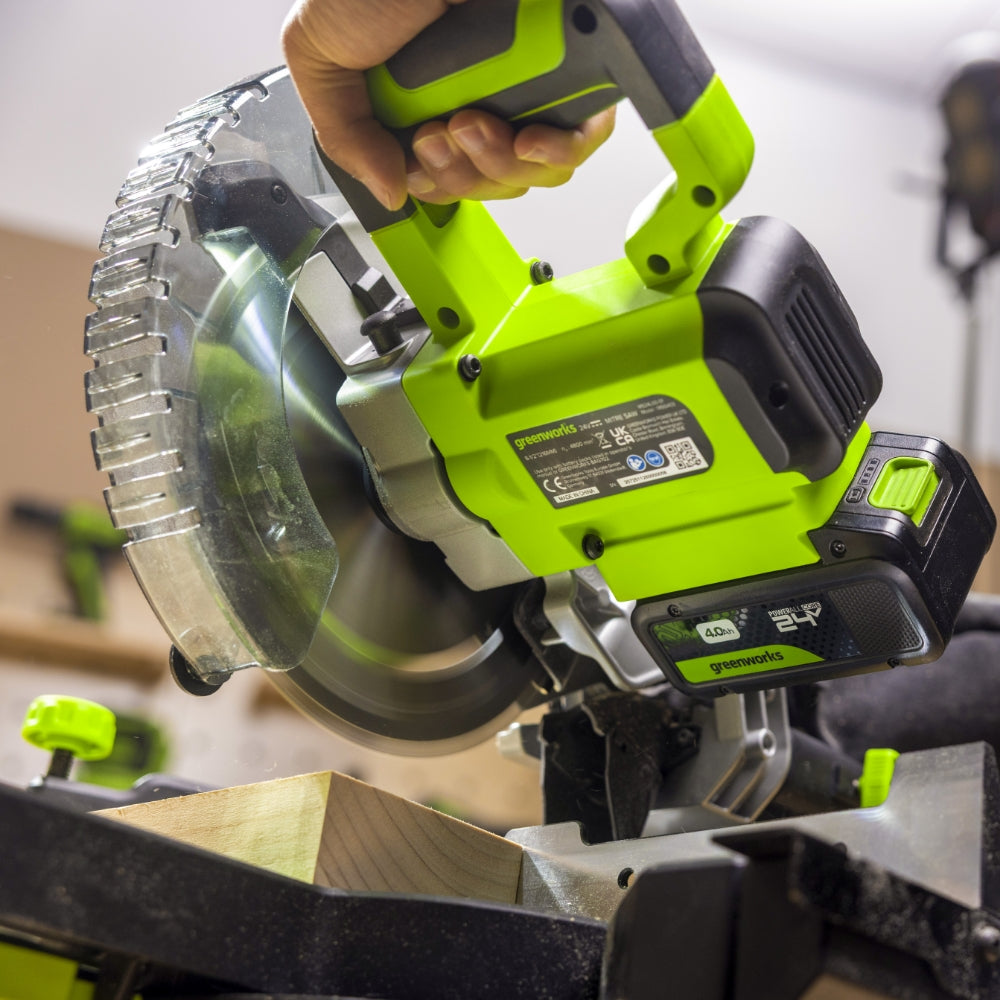 greenworks-powerall-24v-troncatrice-radiale-216mm-solo-corpo-macchina image 2