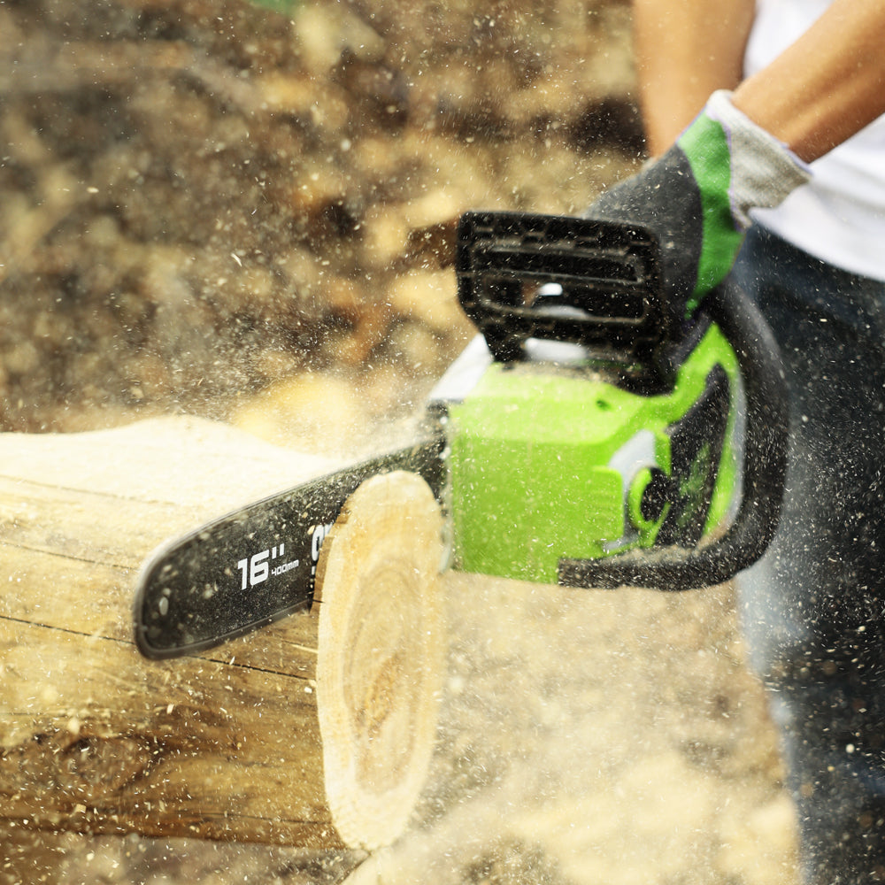 greenworks-40v-motosega-40cm-1-8-kw-con-2-batterie-2ah-e-caricabatterie image 6