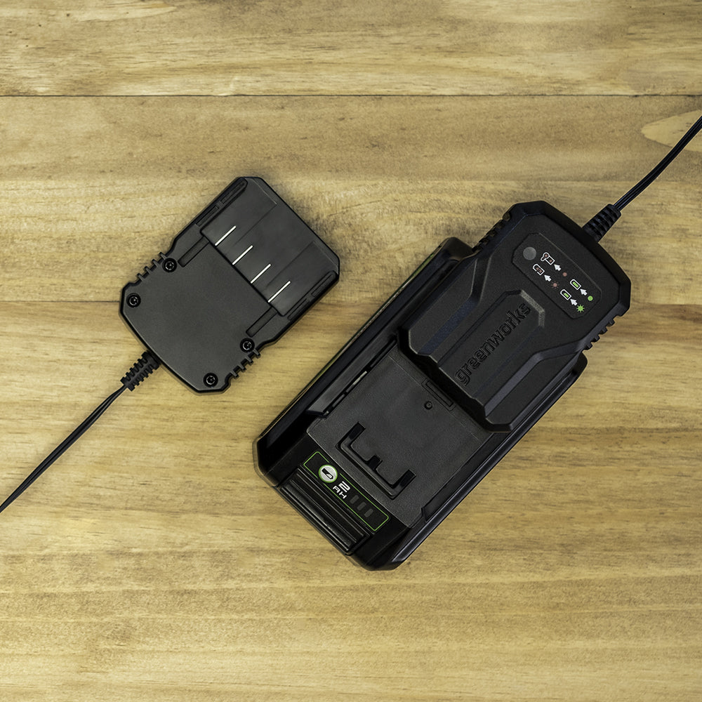 greenworks-powerall-24v-slide-charger-2a-g24uc2-caricabatterie-a-slitta image 4