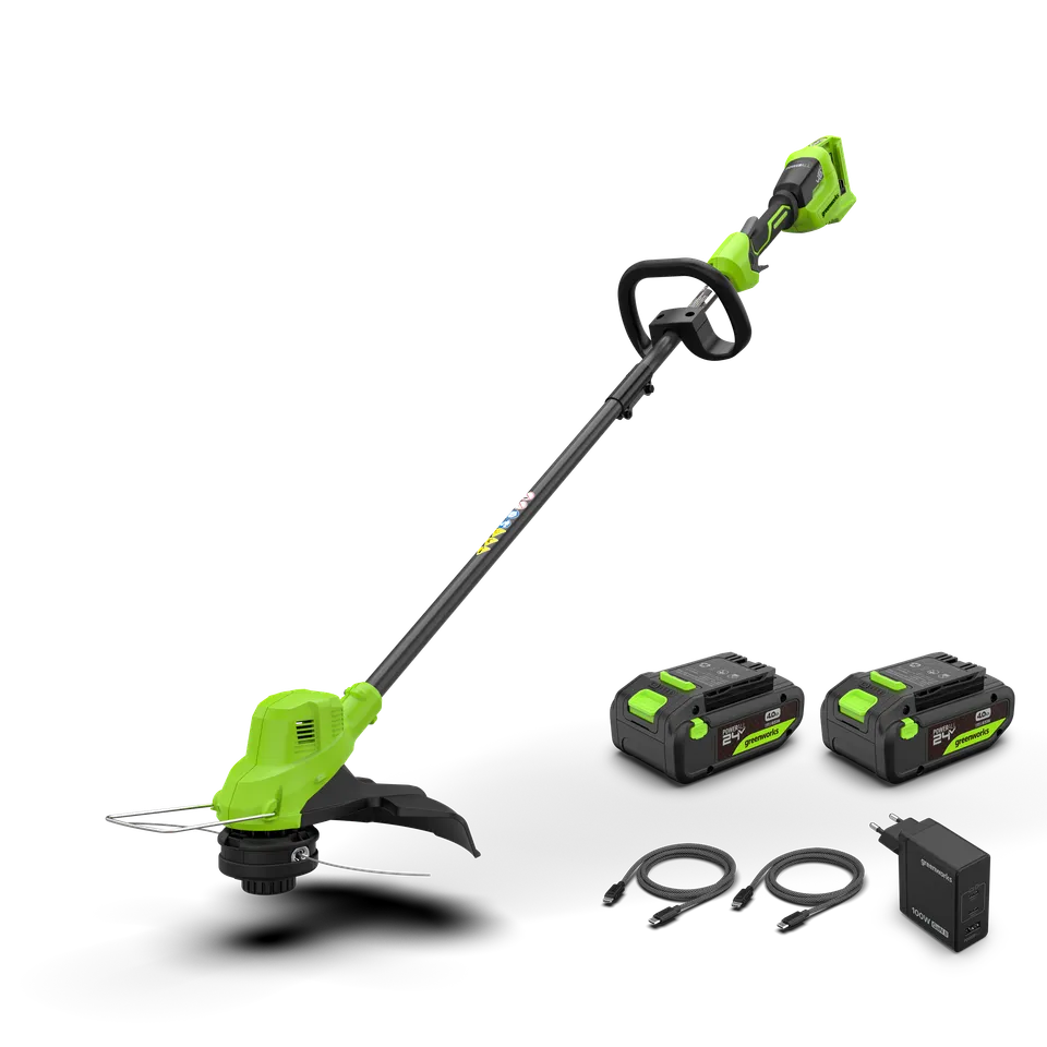 greenworks-powerall-48v-24v-x-2-decespugliatore-38cm-con-2-batterie-4ah image 1