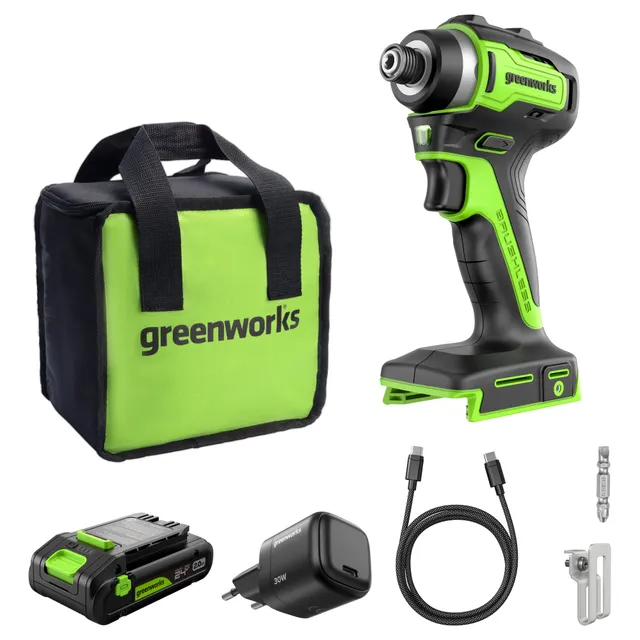 greenworks-powerall-24v-avvitatore-a-impulsi-220nm-con-batteria-2ah image 1