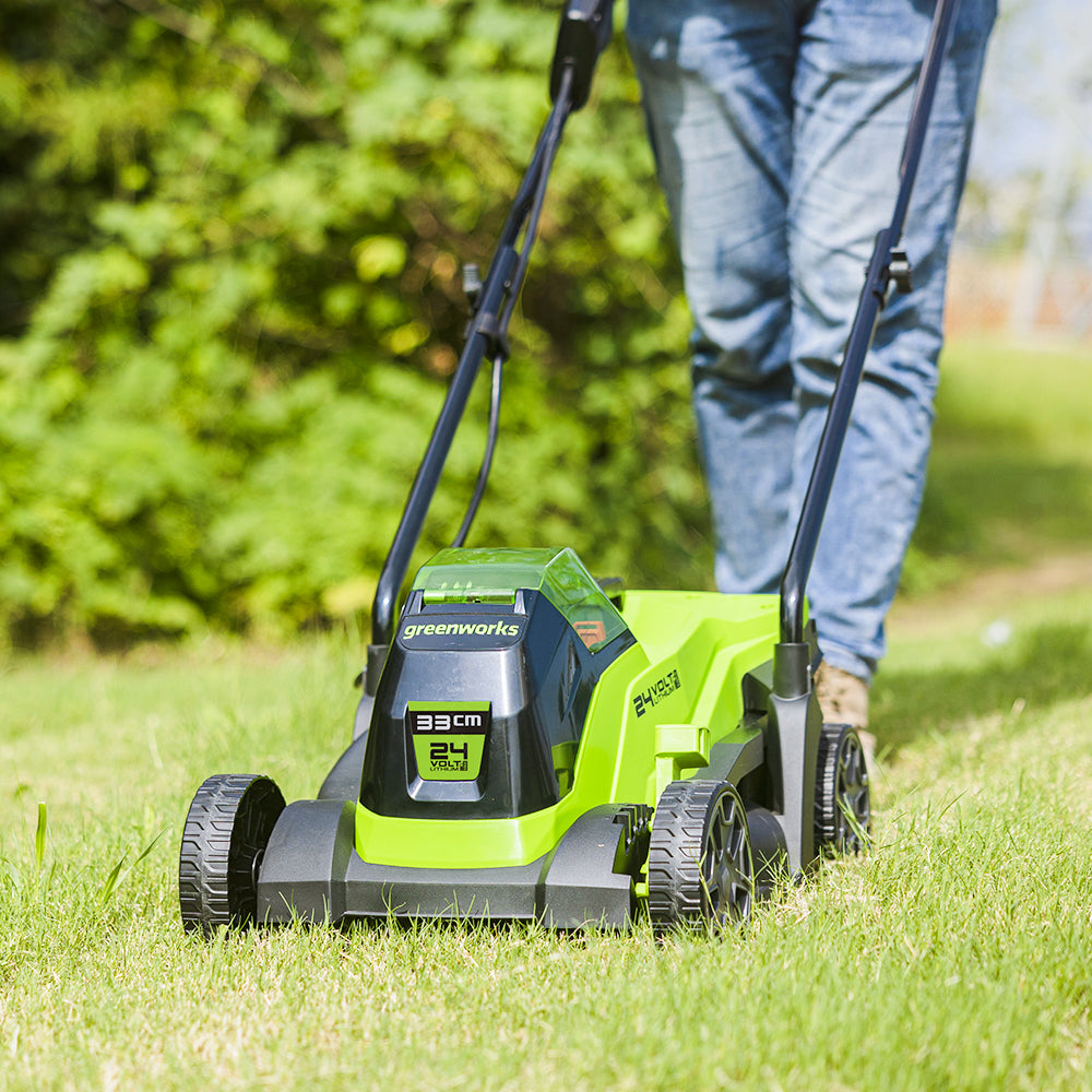 greenworks-powerall-24v-tosaerba-33cm-gd24lm33k2-con-batteria-2ah-e-caricabatter image 3