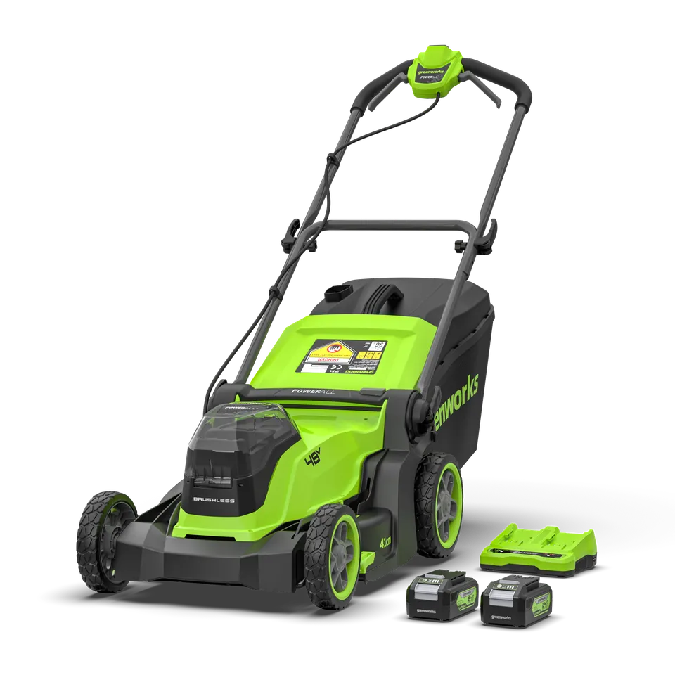 greenworks-powerall-48v-tosaerba-41cm-con-2-batterie-4ah image 1