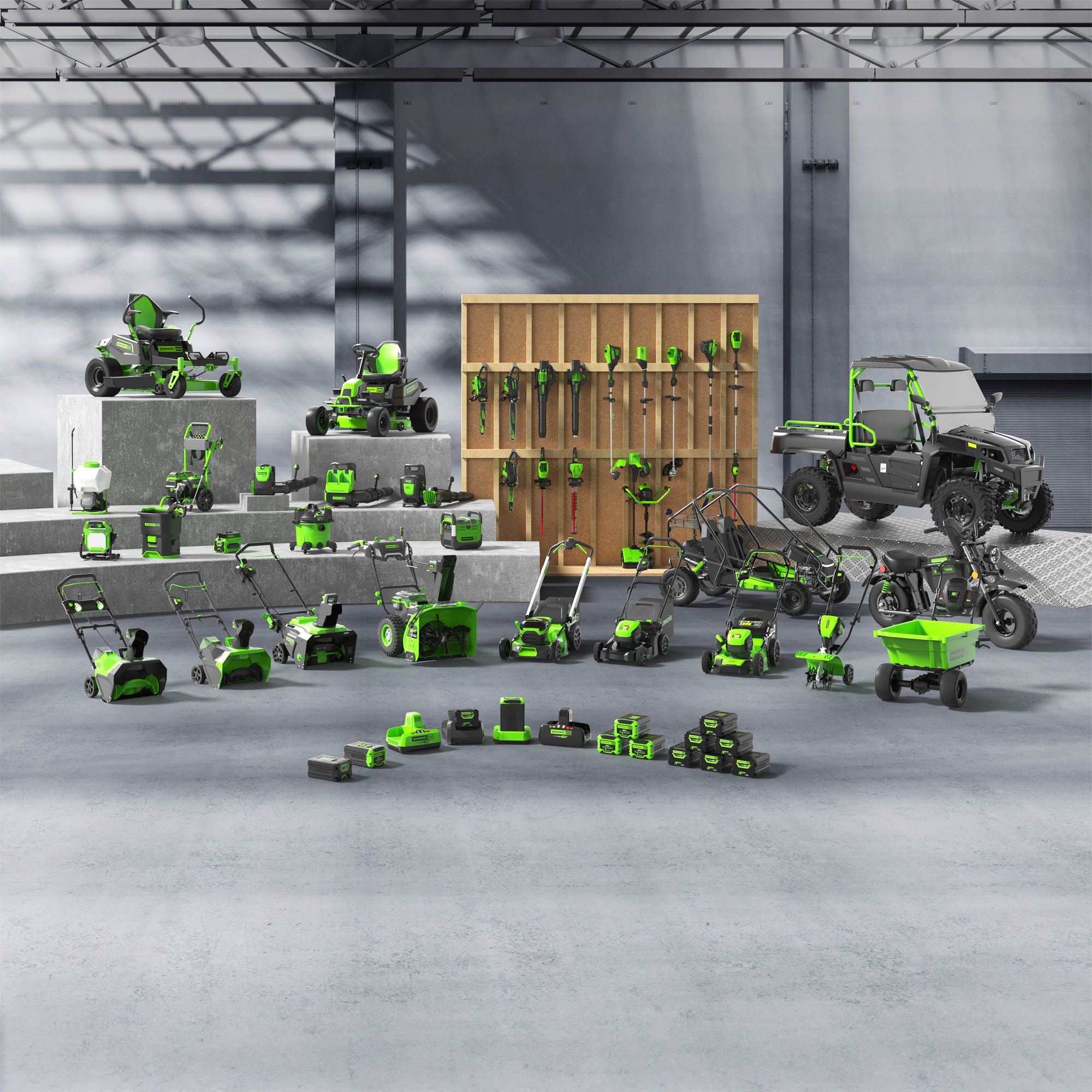 greenworks-60v-starter-kit-batteria-2ah-caricatore image 6