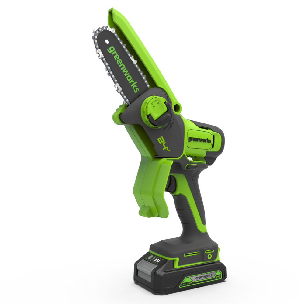 greenworks-powerall-24v-mini-motosega-10-cm-con-batteria-2ah image 1