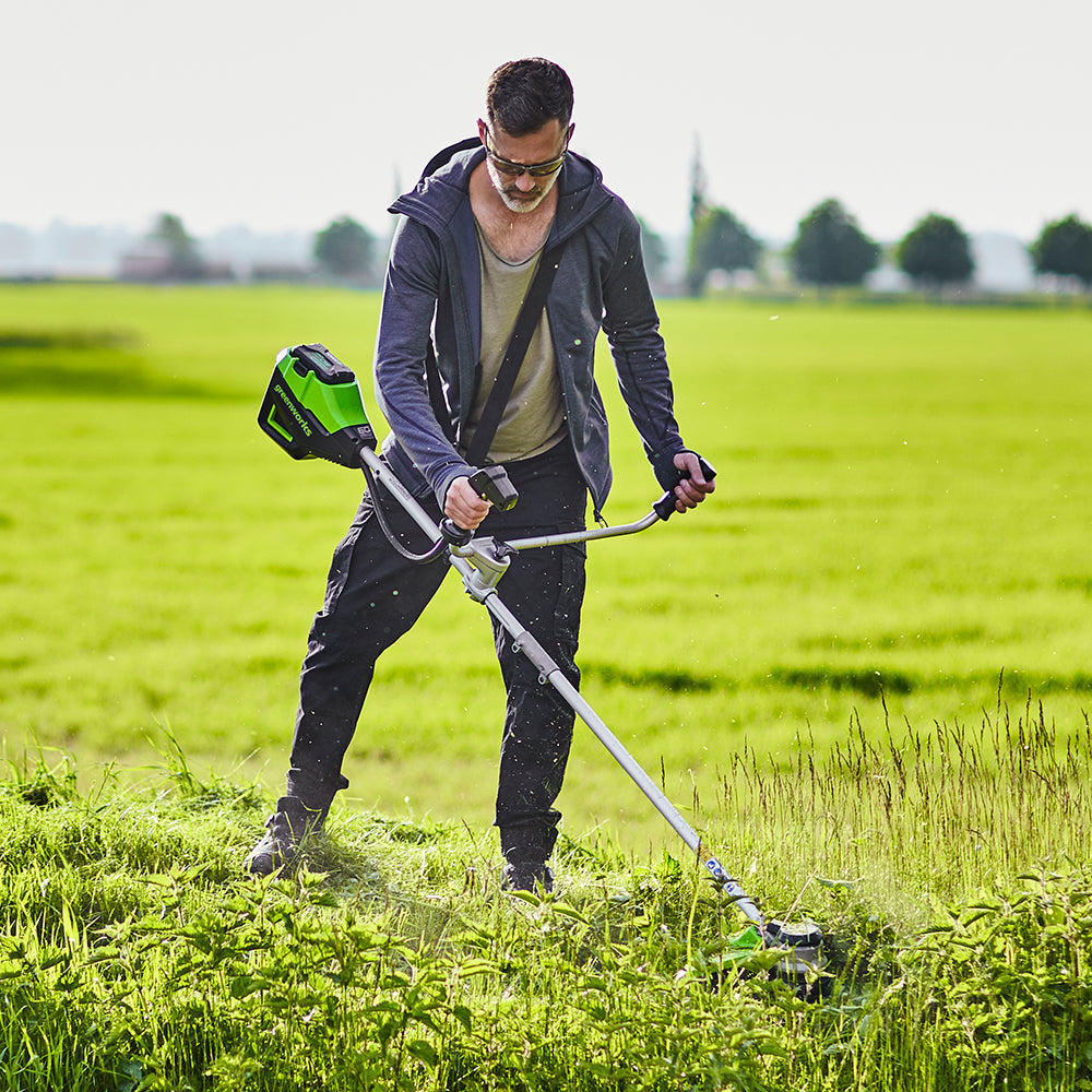 greenworks-60v-decespugliatore-a-manubrio-bici-40cm-gd60bcb-solo-corpo-macchina image 3