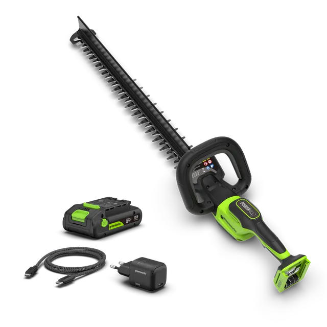 greenworks-ht6102-tagliasiepi-24v-61cm-gen-ii-con-batteria-2ah image 1