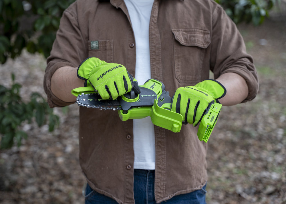 greenworks-powerall-mini-motosega-24v-10cm-gen-ii-cs1032g-solo-corpo-macchina image 6