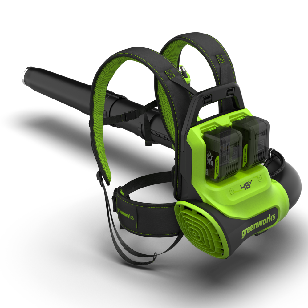 greenworks-powerall-48v-soffiatore-a-zaino-297-km-h-con-2-batterie-8ah image 2
