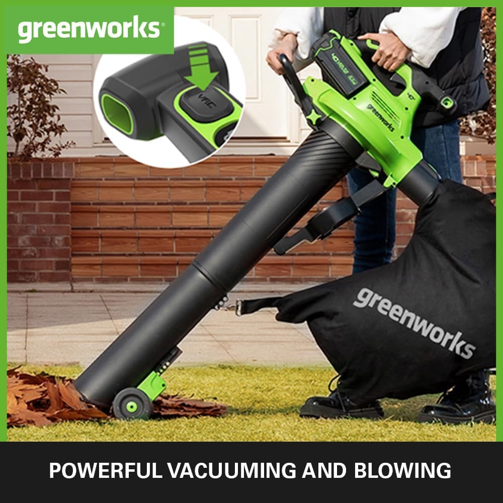 greenworks-40v-gd40bviik2x-soffiatore-aspiratore-370-km-h-con-2x-batterie-2ah image 5