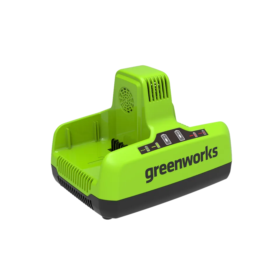 greenworks-caricabatterie-doppio-60v-6a-dual-slot image 1