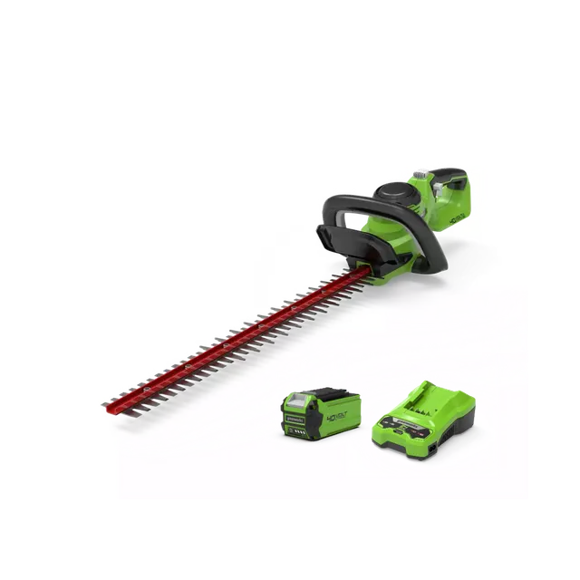 greenworks-g40ht61k2-tagliasiepi-40v-61cm-con-batteria-2ah image 1