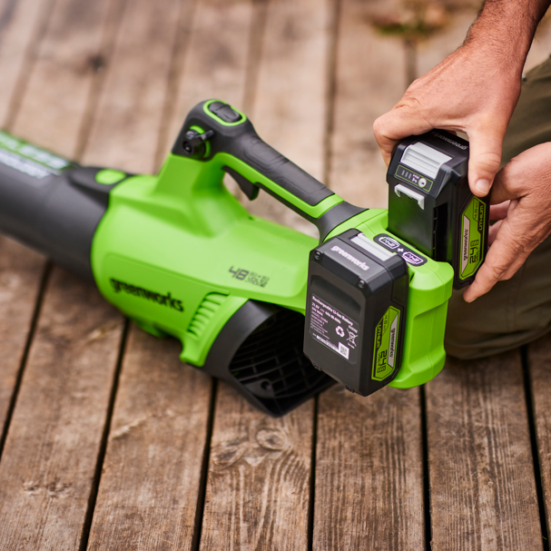 greenworks-powerall-48v-24v-x-2-soffiatore-foglie-217-km-h-con-2x-batterie-2ah image 5