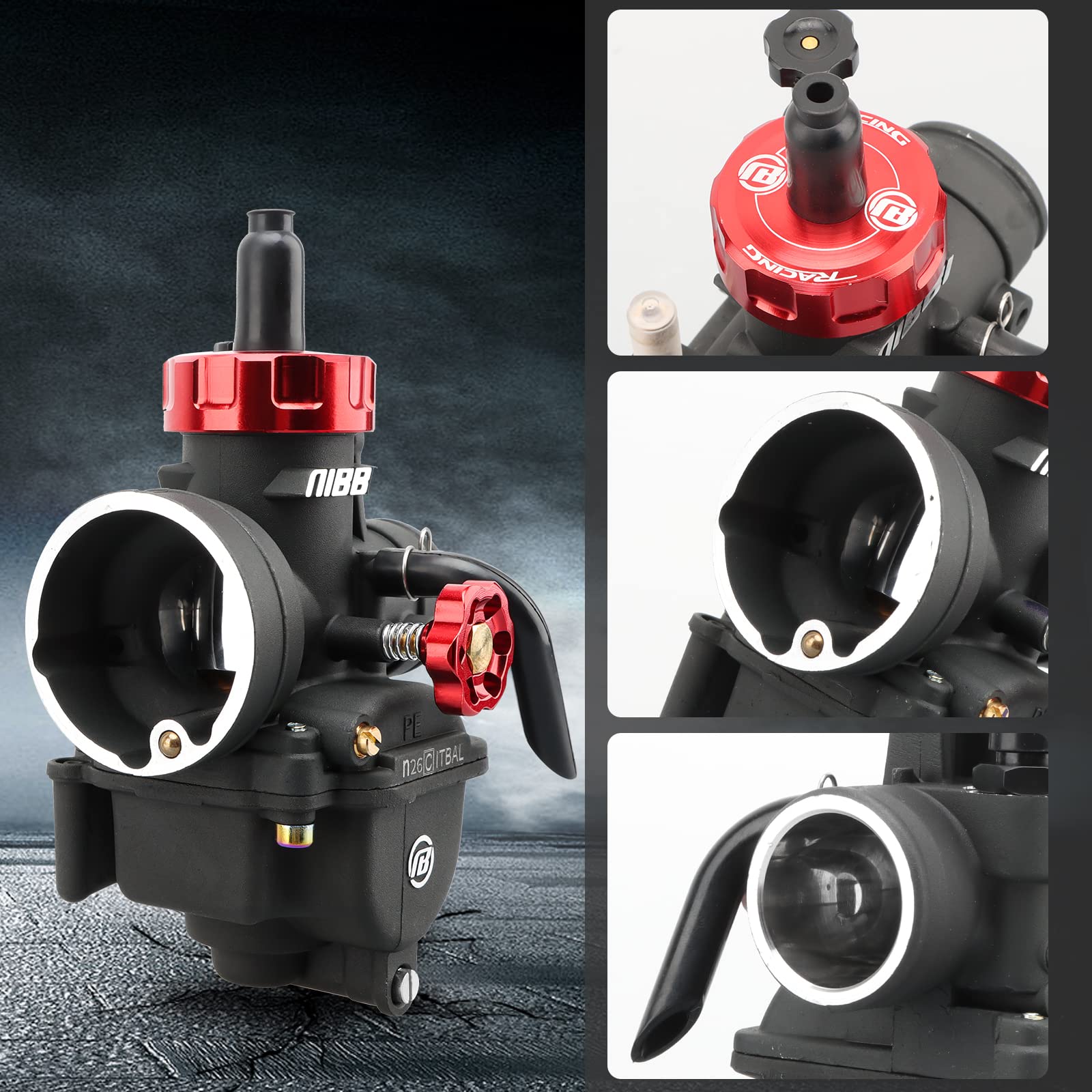 nibbi-pe26-carburatore-ad-alte-prestazioni-per-moto-cross-e-quad-150cc-200cc image 4