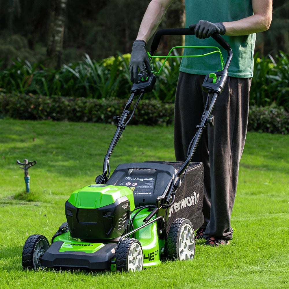 greenworks-powerall-48v-24v-x-2-rasaerba-semovente-46-cm-solo-corpo-macchina image 7